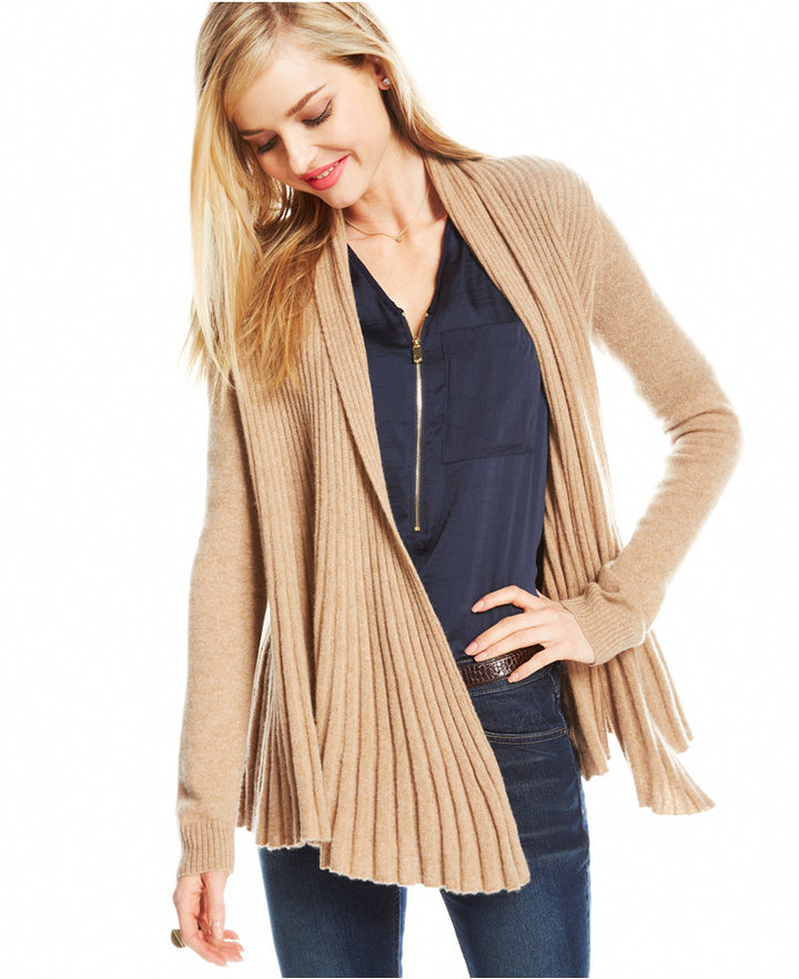 Charter Club Ribbed Cashmere Duster Cardigan | Where to buy & how to wear