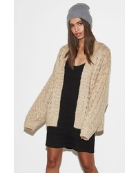 Kendall Kylie Chunky Cable Knit Cardigan