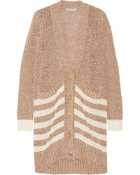 See by Chloe See By Chlo Open Knit Cotton Boucl Cardigan