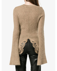 Givenchy Knitted Lace Hem Jumper