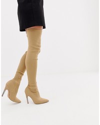 ASOS DESIGN Kally Knitted Thigh High Boots