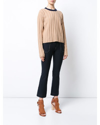 Derek Lam 10 Crosby Bicolored Pullover With D Ring Back Detail