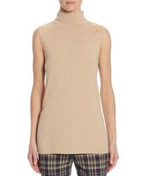 Polo Ralph Lauren Sleeveless Rib Knit Mockneck Sweater