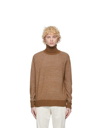 PRESIDENTs Beige Recycled Cashmere Turtleneck