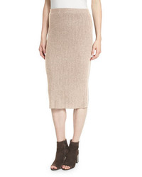 Eileen Fisher Fisher Project Luxe Wool Ribbed Knit Pencil Skirt