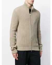 Maison Margiela Ribbed Knit Zipped Jacket