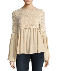 Lumie Bell Sleeve Lace Top
