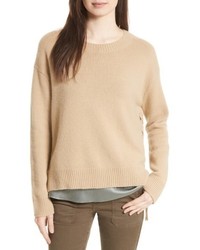 Vince Lace Up Cashmere Pullover