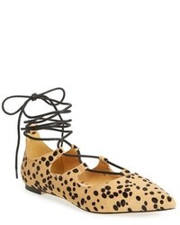 Callisto Rian Ghillie Lace Pointy Toe Flat