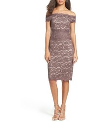Adrianna Papell Off The Shoulder Lace Dress