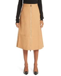 Burberry Lagan Leather Skirt