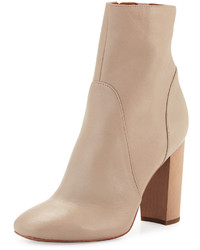 Derek Lam 10 Crosby Alma Leather Ankle Boot Taupe