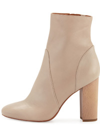 Derek Lam 10 Crosby Alma Leather Ankle Boot Taupe