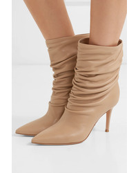 Gianvito Rossi Cecile 85 Leather Ankle Boots