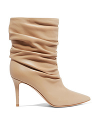 Gianvito Rossi Cecile 85 Leather Ankle Boots