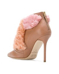 Malone Souliers Fluffy Frill Tulle Detail Boots