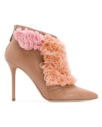 Malone Souliers Fluffy Frill Tulle Detail Boots