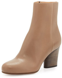 Maison Margiela Leather 70mm Ankle Boot Taupe