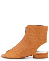 Maison Margiela Perforated Leather Summer Bootie Camel
