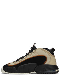 Nike Black Beige Air Max Penny Sneakers