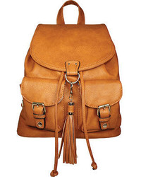 La Diva 7435 Stl Backpack Tan Adjustable Strap