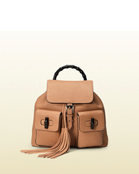 Gucci Bamboo Leather Backpack