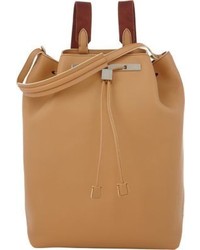 The Row Drawstring Backpack Nude