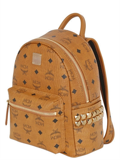 Stark leather backpack MCM Camel in Leather - 18388924