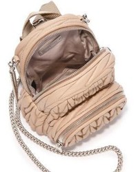 Miu Miu Mini Matelasse Leather Crossbody Backpack