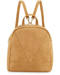 Poverty Flats By Rian Dot Faux Leather Backpack Camel
