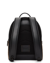 Coach 1941 Tan And Black Signature Charter Backpack