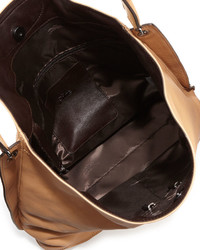 Longchamp 3d Leather Hobo Bag Nude