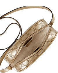 Gucci Bree Ssima Leather Disco Bag Golden Beige