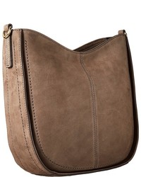 Tommy Hilfiger City Leather Nubuck Convertible Hobo Hobo Handbags