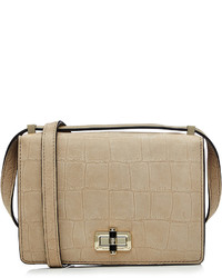 Diane von Furstenberg Embossed Leather Shoulder Bag