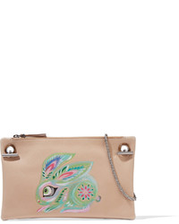 The Row Happy Hour 7 Painted Leather Shoulder Bag Sand