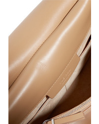 The Row Hunting 9 Leather Shoulder Bag Sand