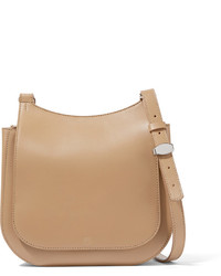 The Row Hunting 9 Leather Shoulder Bag Sand