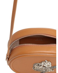 N°21 Leather Shoulder Bag W Bird Appliqu