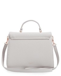 Ted Baker London Large Faux Leather Top Handle Satchel Grey