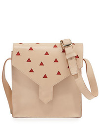 Lauren Merkin Margot Leather Cutout Shoulder Bag Natural