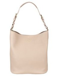 GiGi New York Personalized Emma Pebbled Leather Hobo Bag