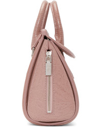 Alexander McQueen Pink Snake Embossed Mini Heroine Bag