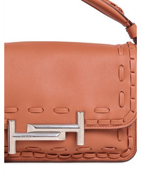 Tod's Small Double T Woven Leather Bag