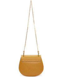 Chloé Yellow Leather Suede Small Drew Saddle Bag