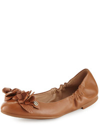 Tory Burch Blossom Leather Ballerina Flat