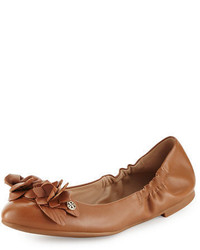 Tory Burch Blossom Leather Ballerina Flat
