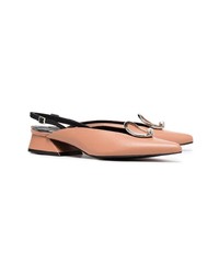Yuul Yie Pink Medallion 30 Slingback Leather Pumps