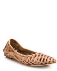 Tory Burch Whittaker Perforated Leather Ballet Flats