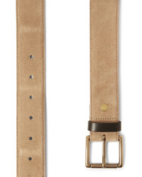 Ami 35cm Tan Suede And Leather Belt